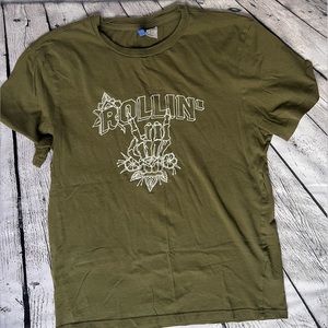 H&M Green Skeleton T-Shirt